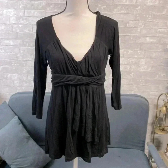 Kenar Tops - Kenar black knit top shirt blouse